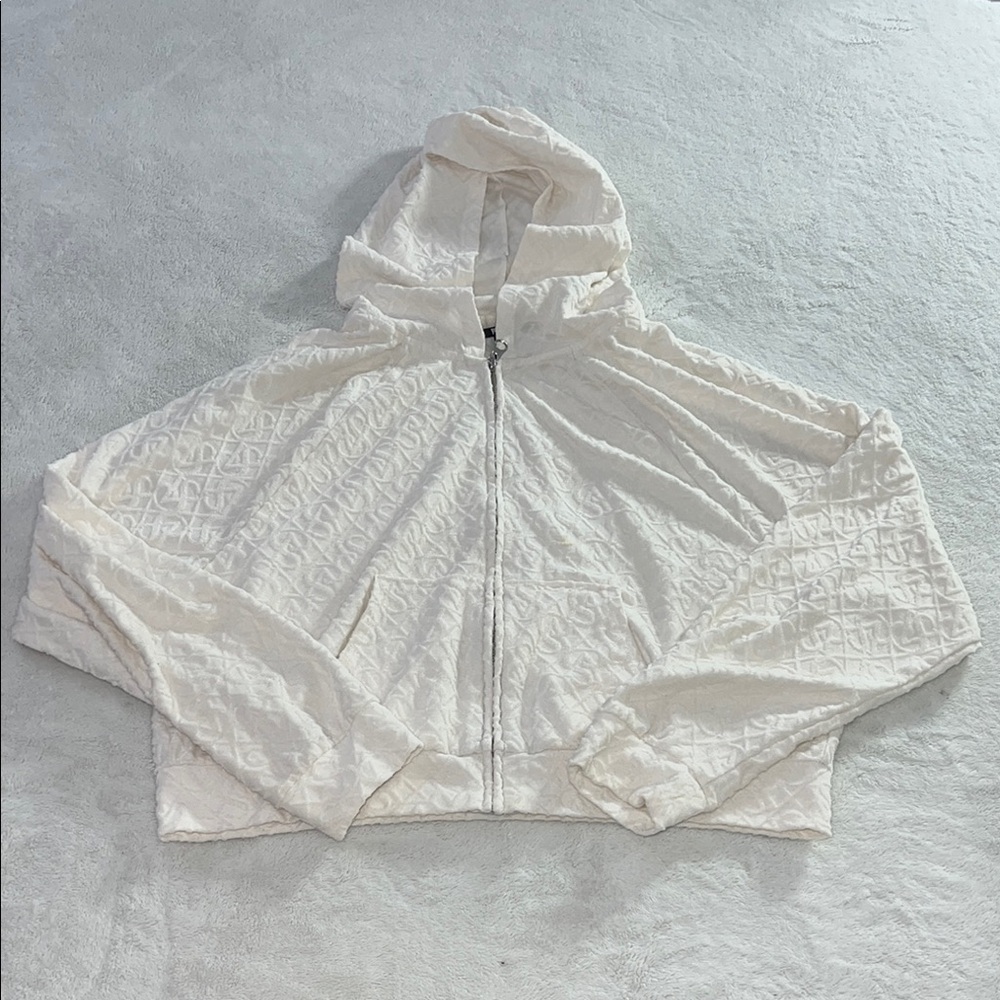 Victoria's Secret Cream Zip-Up Hoodie